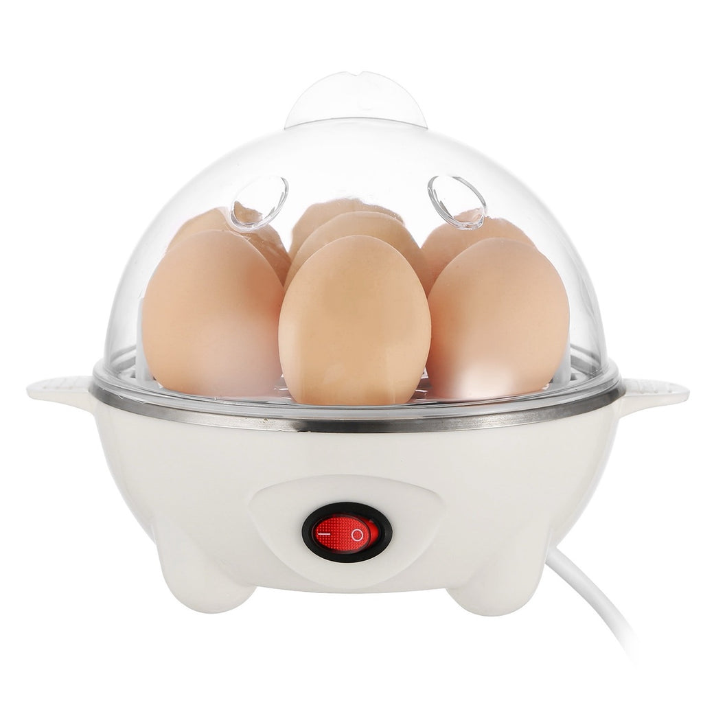 Rapid Electric Egg Cooker - 7-Egg, Auto Shut-Off, with Steamer
