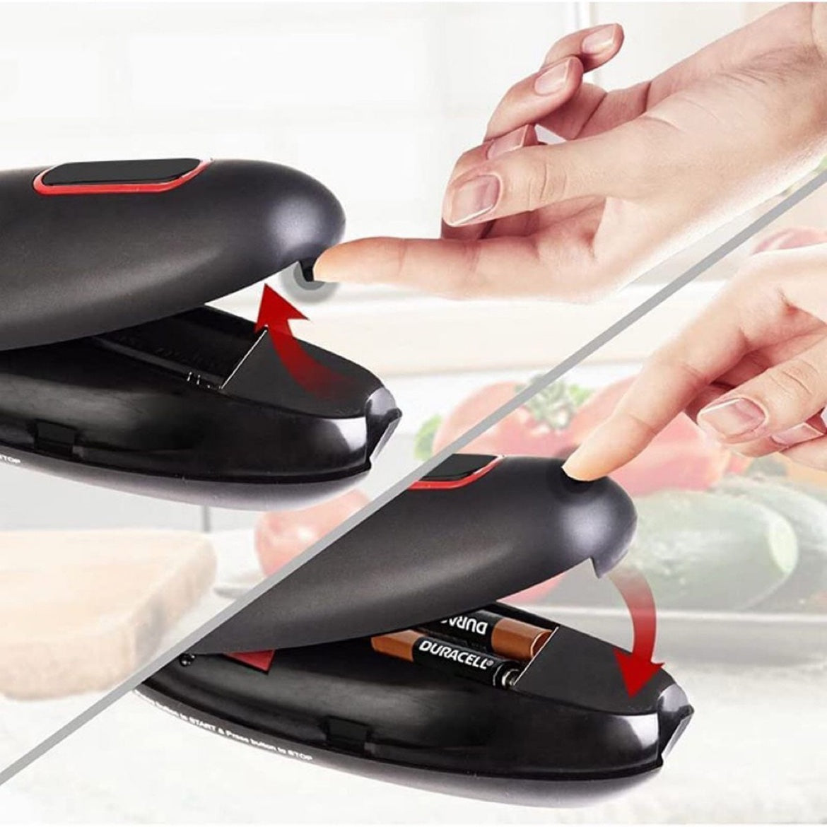 Electric Can Opener on a can