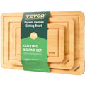 Bamboo cutting board set 3 pieces