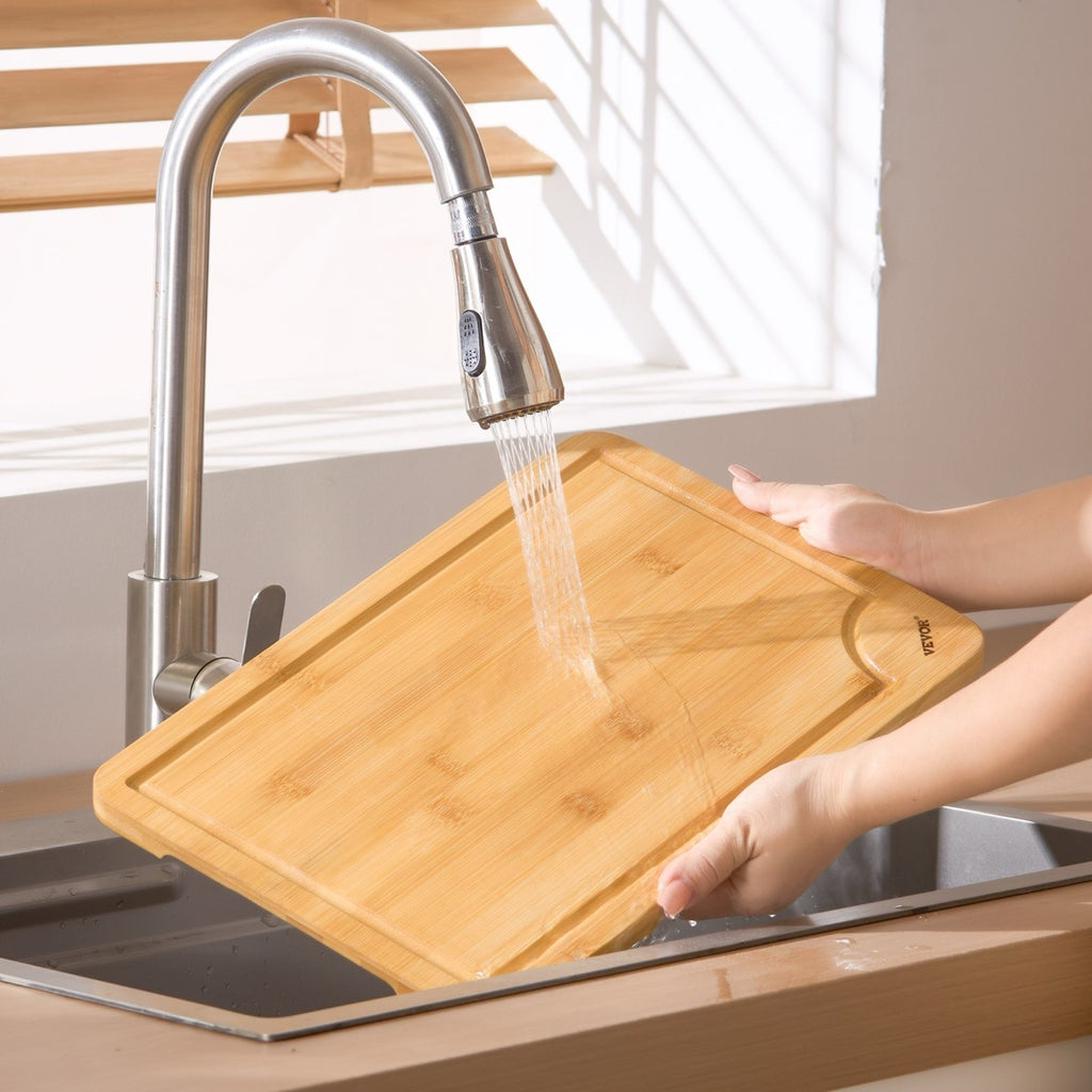 Bamboo cutting board easy to wash