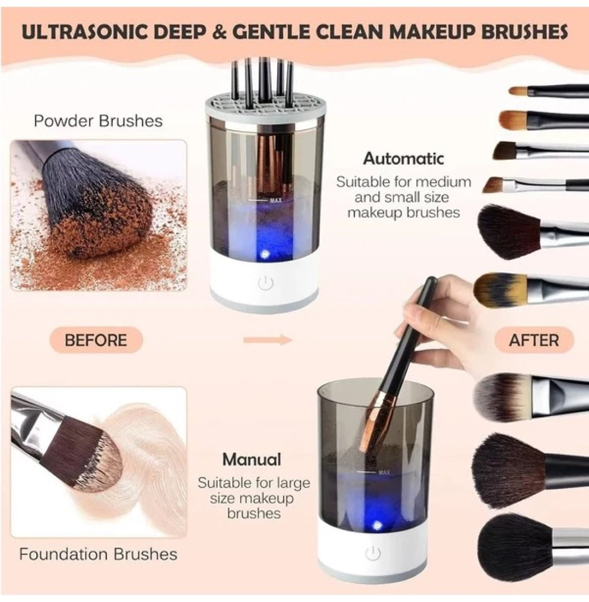 Electric Makeup Brush Cleaner