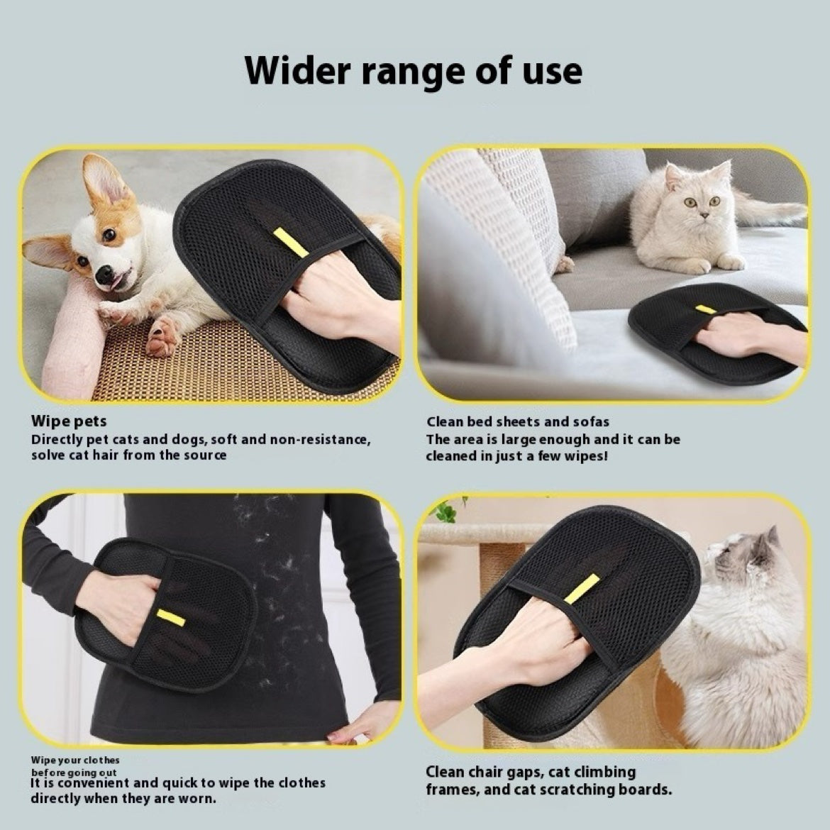 Pet Hair Remover Mitt